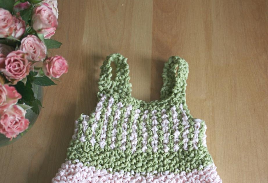 orgu evi Örgü Yazlık Bebek Elbisesi